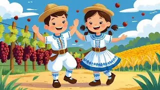 Hai la joc, hai la horă! 👧🧒 | Muzică populară pentru copii 🎤 | HopHop MuziȚop 🎷