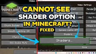 How To Enable Shader Option In Minecraft and Use Shaders For All Versions