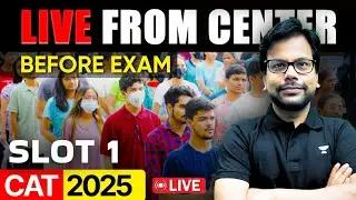 CAT 2025 Slot 1 &ndash; LIVE at Exam Center 🎥 Real-Time Student Experience (BEFORE EXAM)