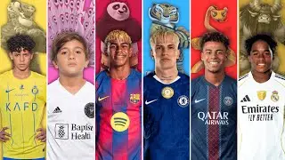 Comparison: Ronaldo jr vs Thiago Messi vs Yamal vs Alejandro Garnacho vs D&eacute;sir&eacute; Dou&eacute; vs Endrick