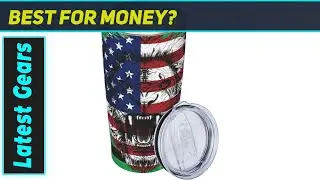 Patriotic Hydration: The Amazing Brazil/USA Flag Lion Water Bottle!
