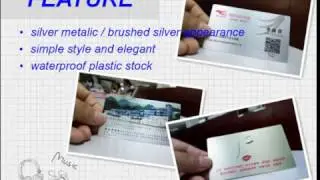 brushed silver metal appearance plastic card lybhcard