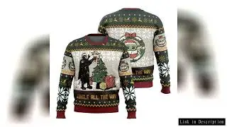 2025  Baby Yoda 3D Printing Ugly Christmas Pullover Autumn and Winter Men's Sportswear Outdoor Fashi