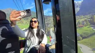 Eiger Express tricable gondola to Eigergletscher station, Switzerland 🇨🇭 