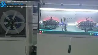 Cable feeder working with wire cut strip machine and wire coiler machine - Yuanhan