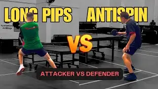 Long Pips Attacker VS Antispin Defender ⚔️ Victas Curl P2v vs Barna Super Glanti