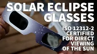 Certified Solar Eclipse Glasses &ndash; NASA Approved ISO 12312-2 Standard Compliant Safe Viewing