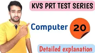 Kvs prt | computer model paper-20 | Special notes