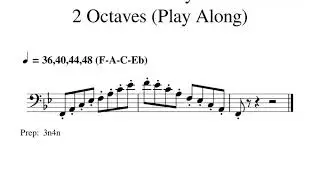 Dom7th F Staccato Play Along 2 36 40 44 48