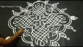 Maargazhi special sikkukolam with Beautiful design||15-1 dot kambi kolam||Rajis Passion Tamil