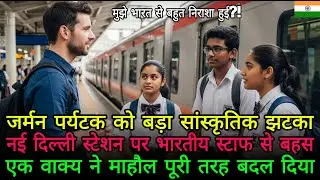 मुझे हाई स्पीड ट्रेन से निराशा है” भारत के स्टेशन पर शिकायत करता जर्मन बैंकर—10 सेकंड बाद चुप!
