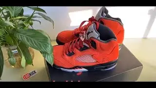 Jordan 5 Retro Raging Bulls Red Unboxing vedio from lookick.com