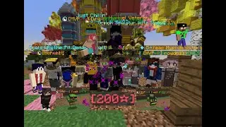 Hypixel Wool Wars FIRST 200 Star!!!!