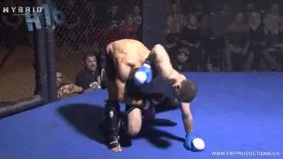 HYBRID 16 - FIGHT 7 - Nicolas Pednault submits Nicolas Seguin by Guillotine