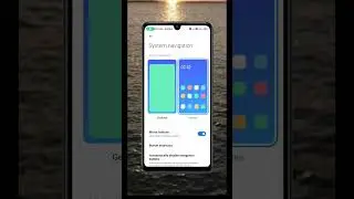 Mi Phone System Navigation Gestures l Full Screen Display #shorts #youtubeshorts #moblie