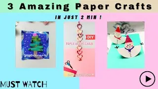 I Made 3 DIY Crafts from Waste Paper! (Wait for the Last One) 🔥