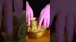 ASMR Cooking 🥦 Healthy Chicken & Broccoli Patties | Crispy Outside, Juicy Inside |