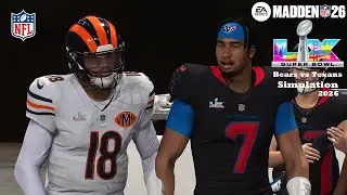 Madden 26 Super Bowl 60 Chicago Bears vs Houston Texans Simulation 2026 PS5 PRO 4k60fps Game Play