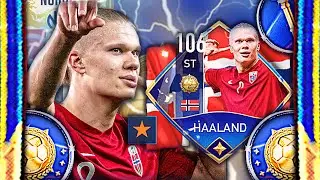 IS HE THE BEST ST??? 106 ERLING HAALAND REVIEW: NATIONAL HEROES | FIFA MOBILE 22