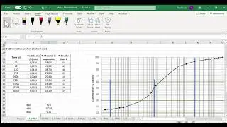 Sieve analysis // Microsoft Excel