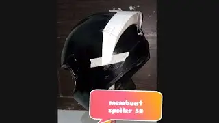 membuat spoiler helm sendiri