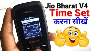 How to Set Date And Time In Jio Bharat V4 | Change Date And Time Settings in Jio Bharat V4