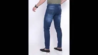 Men stylish blueJeans
