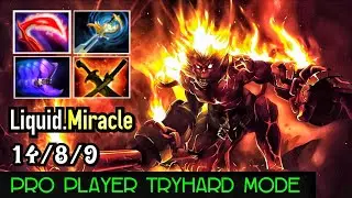 Monkey King MidLane - Miracle MK Monster Mid Lane TryHard Mode 1v9 Crazy Pro Gameplay 7.21d Dota 2
