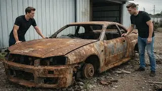 Asmr Car Restoration! Full Restoration of a Nissan Skyline R34 from Total Disrepair to Looking New