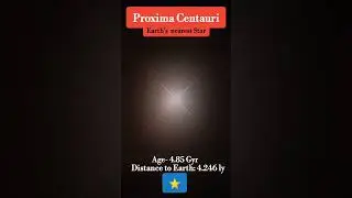 Earth's nearest star⭐ Proxima Centauri(Earth কি অনকপা star),located only at the distance of 4.25 ly