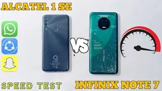 Infinix Note 7 Vs Alcatel 1 SE Speed Test Comparison | 4GB Vs 6GB