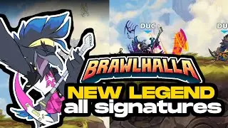 Brawlhalla - MUNIN! ALL SIGNATURES! Scythe Bow New Legend!
