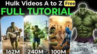 How To Create PerfectHulk Ai Videos FREE |FullTutorial |Hulk Al VideosKaise Banaye