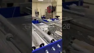 Автомат целлофанатор для упаковки коробок чая в плёнку, методом конверт.