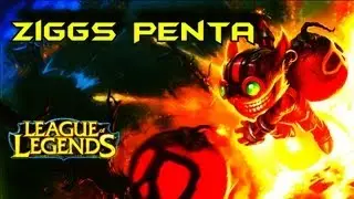 League of Legends : Ziggs Penta Kill!