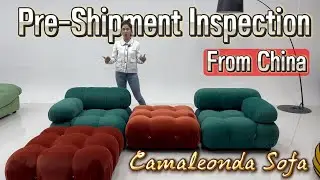 Mario Bellini Camaleonda Sofa  Pre Shipment Video Inspection from China Factory