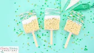 St  Patrick's Rice Krispie Pops