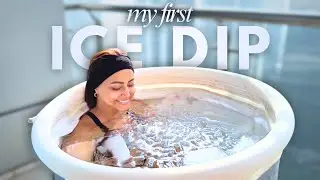 This video is TOO COLD TO HANDLE!!!! My first ever ICE DIP. | HINA KHAN