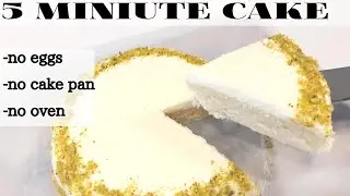 5 Minute No Bake Microwave Cake +Butter frosting