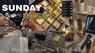 Sunday Reset Routine 🫧🧼 | تنظيف، ترتيب وأجواء راحة قبل بداية الأسبوع 🌸🧺