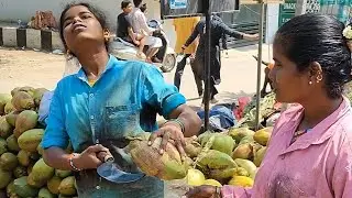 Amazing coconut cutting skills compilation