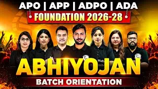 APO/APP/ADPO Foundation 2026-28 Batch Orientation🔥| ABHIYOJAN BATCH | Judiciary By PW