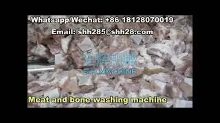 Automatic spare ribs cleaning machine large meat washing machine removing bone blood machine