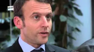 Interview d'Emmanuel Macron sur l'Europe par John Paul Lepers.