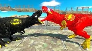 FLASH T-REX MOUNTAIN DEATH CLIMB - Animal Revolt Battle Simulator