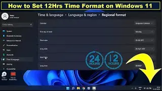 How to Change Time Format 24hrs to 12hrs on Windows 11