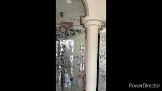 Stylish printed glass door design for home decoration/modern glass door