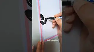 Easy border design for projects|#shorts #borderdesign #borderdesignforproject #projectworkdesigns