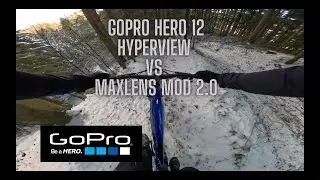 GoPro Hero 12 Maxlens MOD 2.0 vs Hyperview | GOPRO | COMPARE | CHEST MOUNT | POV | best bike mount