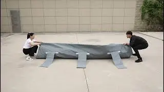 How to fold the pool liner